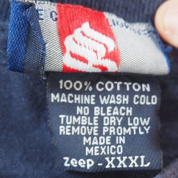 Rocawear Vintage 90s Y2K Long Sleeve Graphic Starburst T-Shirt Navy Men's 3XL - Picture 4 of 10